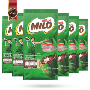 پودر کاکائو میلو نستله nestle milo وزن 300 گرم بسته 6 عددی