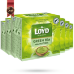 چای سبز کیسه ای هرمی لوید LOYD مدل ماچا matcha پک 20 تایی بسته 6 عددی