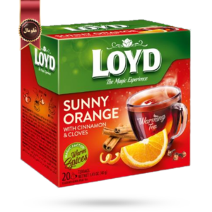 چای کیسه ای هرمی لوید LOYD مدل آفتابی نارنجی sunny orange پک 20 تایی