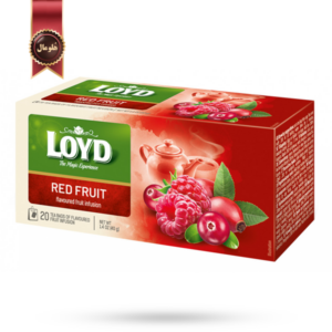 چای کیسه ای لوید LOYD مدل میوه قرمز red fruit پک 20 تای