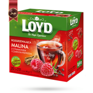 چای کیسه ای هرمی لوید LOYD مدل تمشک گرم warm raspberry پک 20 تایی