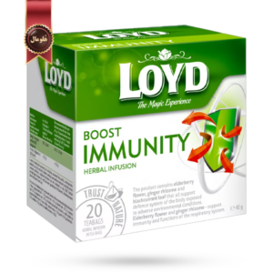 دمنوش کیسه ای هرمی لوید LOYD مدل تقویت ایمنی بدن boost immunity پک 20 تایی