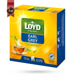 چای کیسه ای لوید LOYD مدل ارل گری earl grey پک 75 تایی