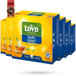 چای کیسه ای لوید LOYD مدل ارل گری earl grey پک 75 تایی بسته 6 عددی
