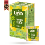 چای کیسه ای بیو ارگانیک لوید LOYD مدل لیموی گازدار sparkling lemon پک 20 تایی