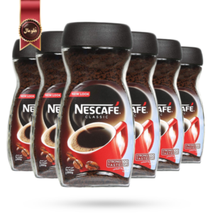 قهوه فوری نسکافه Nescafe مدل کلاسیک Classic وزن 200 گرم بسته 6 عددی