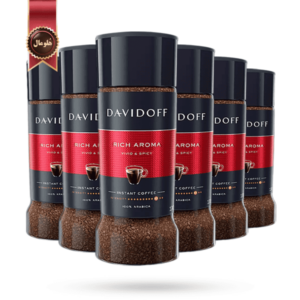 قهوه فوری دیویدوف Davidoff مدل ریچ آروما rich aroma وزن 100 گرم بسته 6 عددی