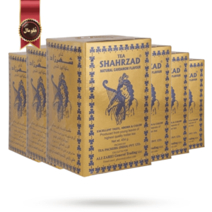 چای شهرزاد sharzad مدل هل طبیعی Natural cardamom وزن 454 گرم بسته 6 عددی