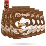 6 بسته تافی فوندانت fondante مدل کرم شکلات chocolate cream یک کیلویی