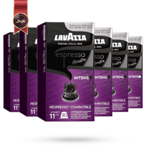 کپسول قهوه لاوازا lavazza مدل استاد اینتنسو maestro intenso پک 10 تایی بسته 6 عددی