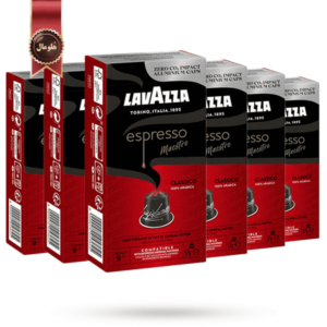 کپسول قهوه لاوازا lavazza مدل استاد کلاسیکو maestro classico پک 10 تایی بسته 6 عددی