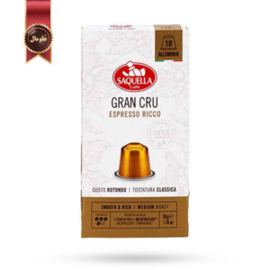 کپسول قهوه ساکوئلا Saquella مدل گرن سی آر یو GRAN CRU پک 10 تایی