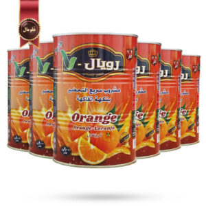 6 عدد پودر شربت رویال royal مدل پرتقال Orange وزن 900 گرم