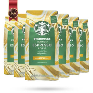 6 بسته دانه قهوه استارباکس Starbucks مدل بلوند اسپرسو رست Blonde Espresso Roast وزن 200 گرم