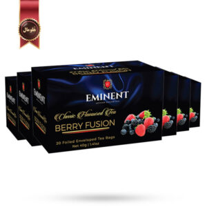 6 بسته چای تی بگ امیننت eminent مدل انواع توت Berry Fusion پک 20 تایی