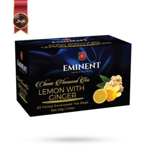 چای تی بگ امیننت eminent مدل لیمو با زنجبیل Lemon with ginger پک 20 تایی