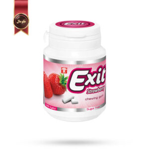 آدامس بدون قند اگزیت Exit مدل توت فرنگی Strawberry وزن 50 گرم