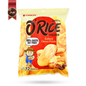 کراکر طبیعی اوریس اورین ORION O'rice طعم سیب زمینی پنیری cheese potato پک 12 تایی