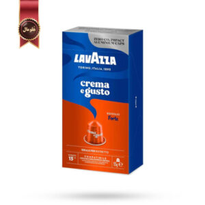 کپسول قهوه لاوازا lavazza مدل کرم اِ گاستو فورته crema e gusto forte پک 10 تایی