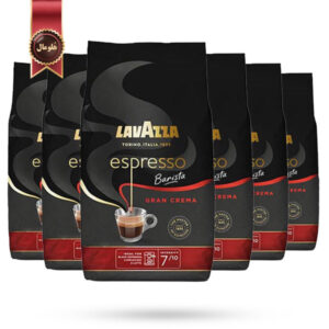 6 بسته دانه قهوه لاوازا lavazza مدل اسپرسو باریستا گرن کرما espresso Barista Gran Crema یک کیلویی