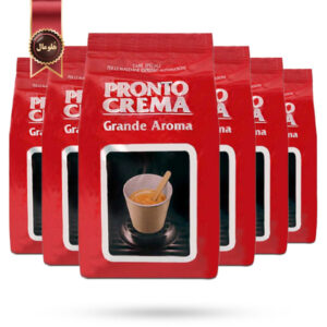 6 بسته دانه قهوه لاوازا lavazza مدل پرونتو کرما pronto crema یک کیلویی