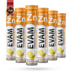 6 بسته قرص جوشان ایوام evam مدل زینک همراه با ویتامین سی Zinc Plus Vitamin C