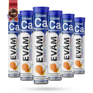 6 بسته قرص جوشان ایوام evam مدل کلسیم، منیزیم و دی3 Calcium Magnesium D3