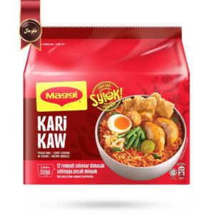 نودل مگی Maggi مدل کاری کاو Kari kaw وزن 83 گرم پک 5 تایی