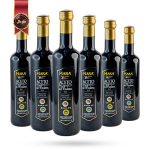 6 عدد سرکه بالزامیک مارا Balsamic vinegar Mara حجم 500 میلی لیتر