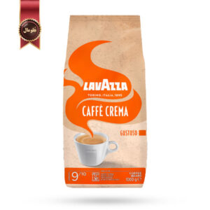 دانه قهوه لاوازا lavazza مدل کافه کرما گوستوسو caffe Crema Gustoso یک کیلویی