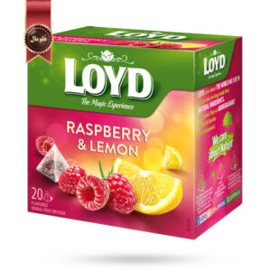 چای کیسه ای هرمی لوید LOYD مدل تمشک و لیمو Raspberry & Lemon پک 20 تایی