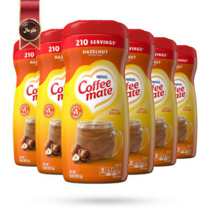 6 عدد کافی میت نستله coffee mate nestle مدل فندق Hazelnut وزن 425 گرم