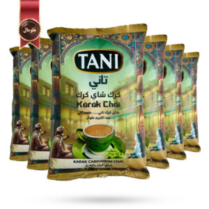 6 بسته چای کرک تانی Tani مدل طعم هل cardamom flavour یک کیلویی