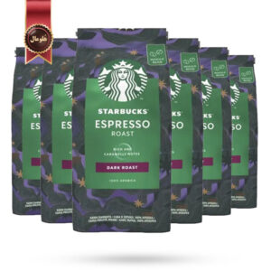 6 بسته دانه قهوه استارباکس Starbucks مدل اسپرسو رست Espresso Roast وزن 200 گرم