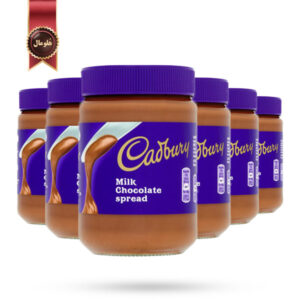 6 عدد کرم شکلات شیری کدبری cadbury milk chocolate spread وزن 400 گرم