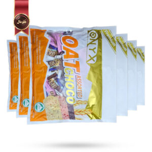 6 بسته شکلات غلات اوت چوکو سه طعم Oat choco assorted مدل onyx وزن 400 گرمی