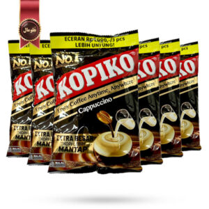 6 بسته آبنبات کوپیکو kopiko مدل کاپوچینو cappuccino وزن 175 گرم