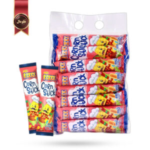 40 عدد پفک rizee corn stick مدل کاری باربیکیو BBQ Curry وزن 10 گرم