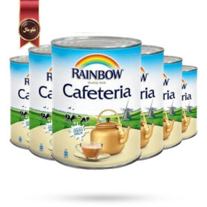 6 عدد شیر مایع ابوقوس RAINBOW مدل کافیتیریا Cafeteria وزن 410 گرم