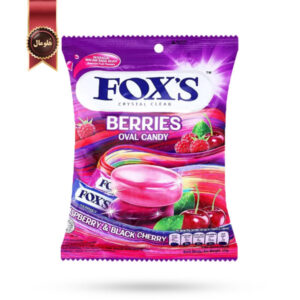 آبنبات فوکس Foxs مدل انواع توت ها Berries وزن 125 گرم