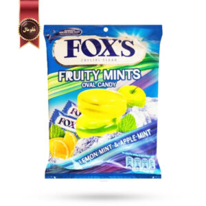 آبنبات فوکس Foxs مدل میوه های نعنایی fruity mints وزن 125 گرم