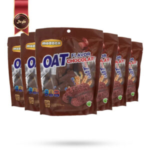 6 بسته شکلات غلات اوت چوکو شکلاتی Oat choco مدل mazzex وزن 120 گرم