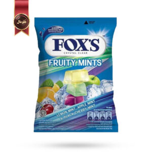 آبنبات کریستالی Foxs مدل میوه های نعنایی Fruity Mints وزن 90 گرم