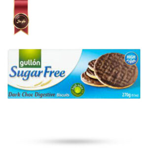 بیسکویت گولون gullon مدل شکلاتی تیره دایجستیو Dark Choc Digestive وزن 270 گرم