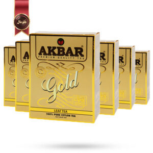 چای اکبر Akbar مدل گلد Gold وزن 500 گرم