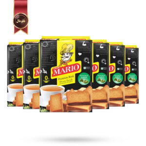 6 بسته نان سوخاری ماریو Mario rusk مدل هل Cardamom وزن 300 گرم