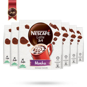 6 بسته کافه لاته نسکافه Nescafe مدل موکا Mocha پک 15 ساشه ای