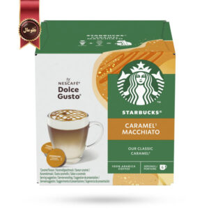 کپسول قهوه دولچه گوستو استارباکس starbucks dolce gusto مدل کارامل ماکیاتو Caramel Macchiato پک 12 عددی