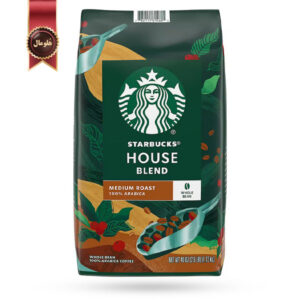 دانه قهوه استارباکس Starbucks مدل هوس بلند House blend یک کیلویی