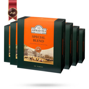 6 بسته چای سیاه احمد Ahmad Tea مدل ترکیب ویژه Special Blend وزن 100 گرم